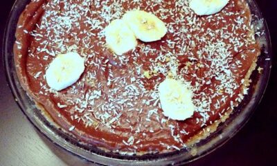 La crostata alle banane e nutella per una merenda golosa