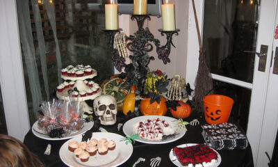 Menu di Halloween arancione