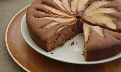 torta alle pere e cacao light