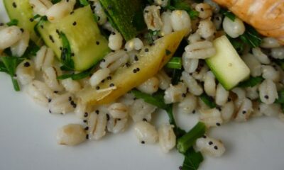 orzo zucchine zafferano pranzo leggero