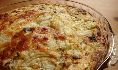 torta salata con melanzane grigliate e ricotta