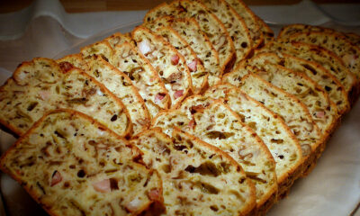 plumcake salato pancetta e formaggio pranzo spiaggia