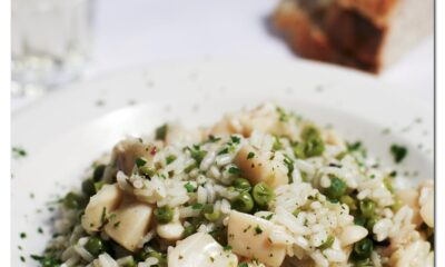 Risotto capesante e piselli