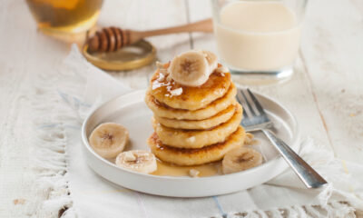 pancake vegan banana ricetta facile