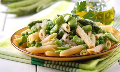 Pasta con fave e piselli