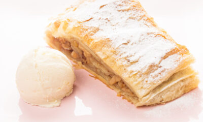 Strudel con uva e fichi