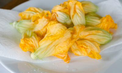 Fiori di zucca in padella