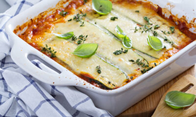 Lasagne gorgonzola, noci e gamberetti