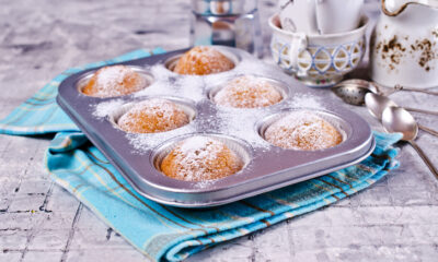 I muffin con farina di riso e yogurt per la colazione