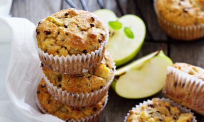 muffin alle mele con le gocce di cioccolato