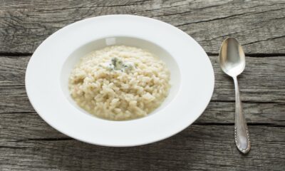 risotto con le croste di parmigiano