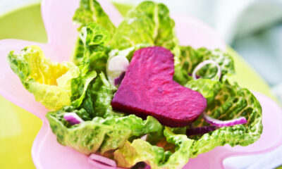 insalata con cuori di barbabietola