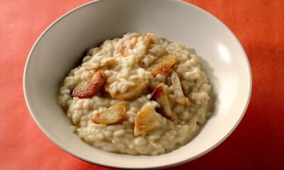 Il risotto al topinambur e speck per un primo sfizioso