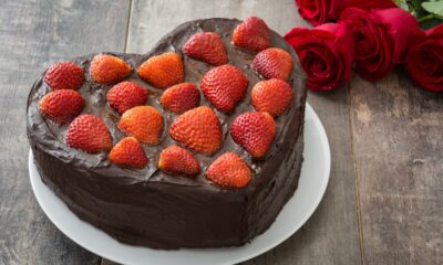 torta di San Valentino a forma di cuore