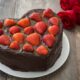 torta di San Valentino a forma di cuore