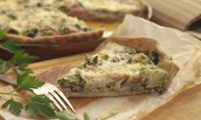 torta salata con broccoli e scamorza affumicata