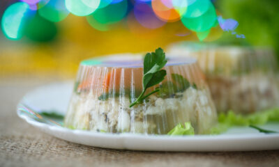 aspic di verdure e pesce