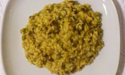 Il risotto con carciofi e piselli da preparare con il Bimby