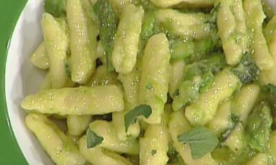 cavatelli con asparagi e menta