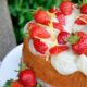 La chiffon cake con fragole e crema perfetta per il dessert di fine pasto