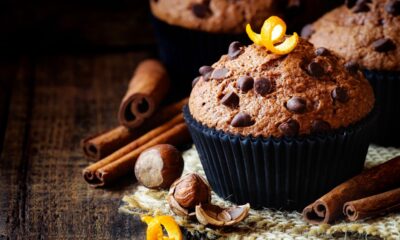 muffin con corn flakes e cioccolato