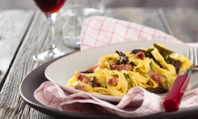 pasta con asparagi e pancetta