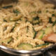 pasta con provolone e zucchine