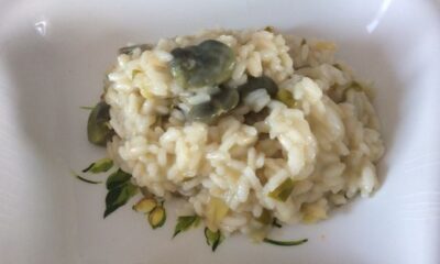 Il risotto con fave e carciofi per un pranzo sfizioso