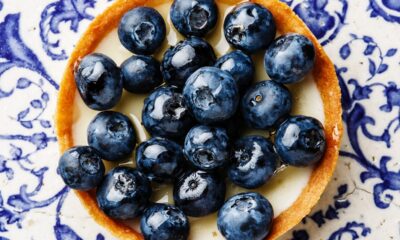 crostata di mirtilli e crema