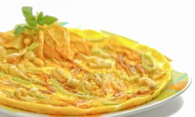 frittata fiori di zucca e ricotta