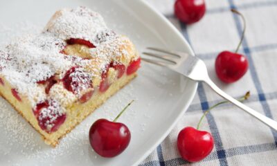 Plumcake alle ciliegie senza burro