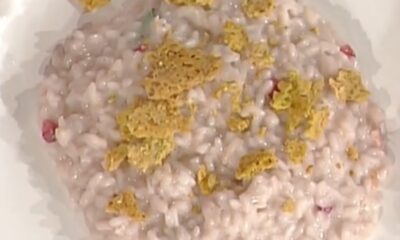 risotto al prosecco e melagrana