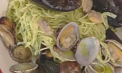 tagliolini prezzemolati con cozze e vongole