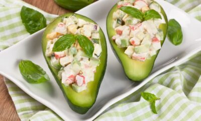 insalata con polpa di granchio