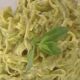 Tagliolini all'arancia e pesto di pistacchi