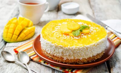 cheesecake al mango e cocco