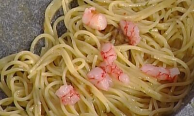 Spaghetti aglio, olio e peperoncino con gamberi rossi