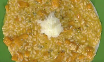 Risotto alla zucca e caciotta