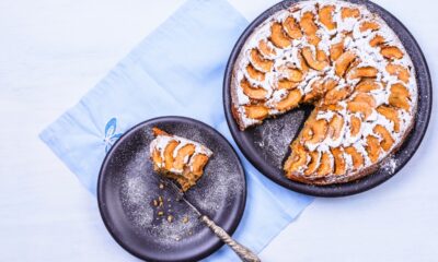 Torta pesche e amaretti Bimby