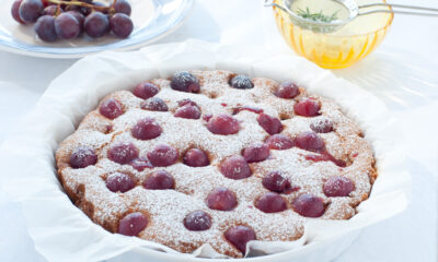 La torta con uva fresca con la ricetta vegan