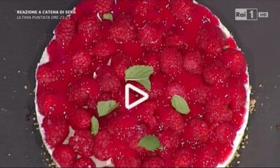 Cheesecake di lamponi e menta della Prova del cuoco: la video ricetta