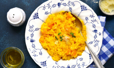 Il risotto alla zucca e zafferano per un primo profumato