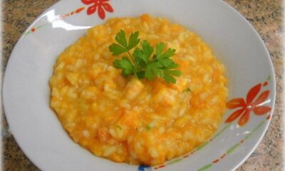 Il risotto alla zucca e gamberi con la ricetta sfiziosa