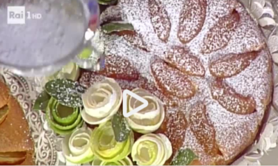 Torta di mele con caprino e confettura di albicocche: la video ricetta della Prova del Cuoco