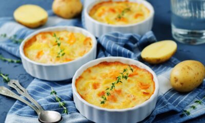 tortino con zucca, patate e provola