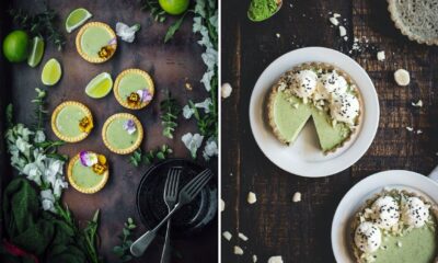 crostata al te matcha