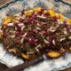 L'insalata di lenticchie e radicchio con la ricetta vegetariana