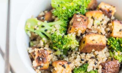 insalata depurativa con tofu e quinoa