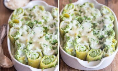 paccheri ripieni di ricotta e spinaci