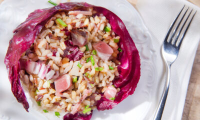 Come preparare il risotto con radicchio e pancetta